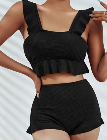 Costum de baie SHEIN, negru