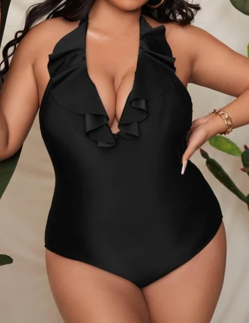 Costum de baie SHEIN CURVE, negru