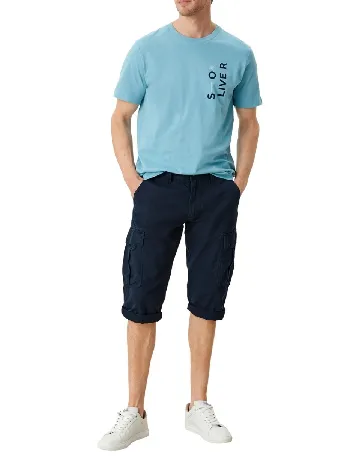 Pantaloni scurti s.Oliver, bleumarin Albastru