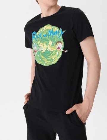 Tricou House Brand, negru Negru