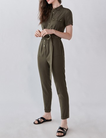 Salopeta Sinsay, verde inchis