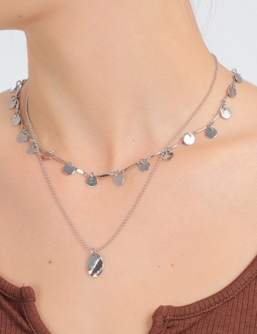 Colier s.Oliver, argintiu