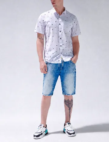 Pantaloni CROPP, albastru