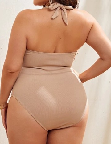 Costum de baie SHEIN CURVE, crem