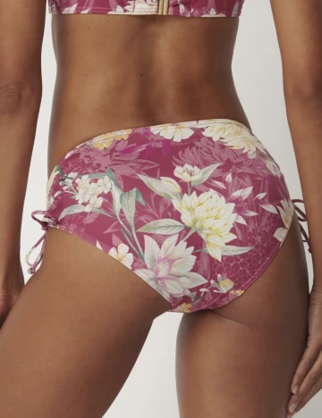 Chilot de baie Botanical Leaf Midi Triumph, roz