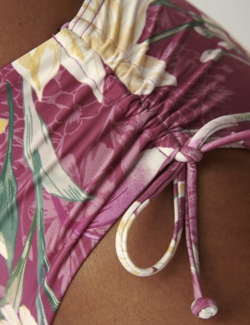 Chilot de baie Botanical Leaf Midi Triumph, roz