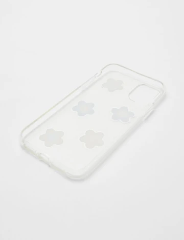 Husa iPhone 12 Bershka, alb Alb