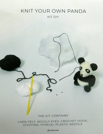 Kit tricotaj Stradivarius, alb/negru Alb