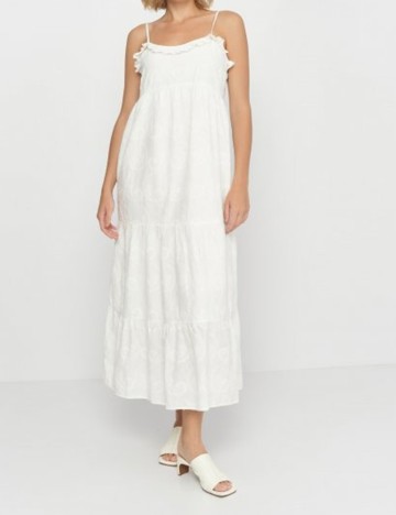 Rochie lunga Stradivarius, alb