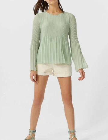 Bluza Stradivarius, verde Verde