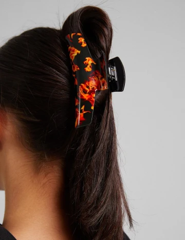 Clama de par Bershka, negru Negru