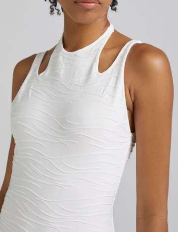 Rochie scurta Bershka, alb