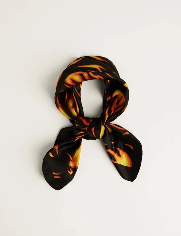 Bandana Bershka, negru Negru