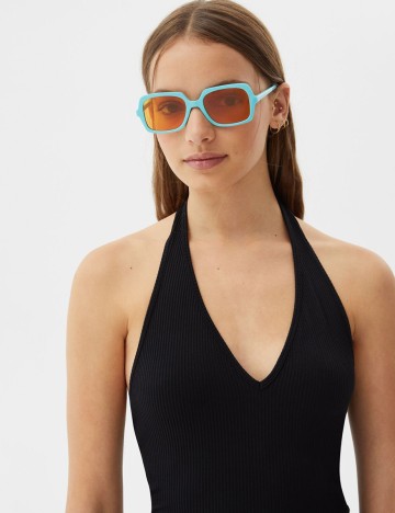 Ochelari de soare Bershka, bleu