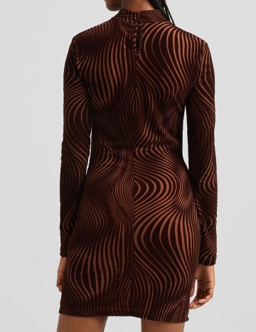 Rochie scurta Bershka, maro