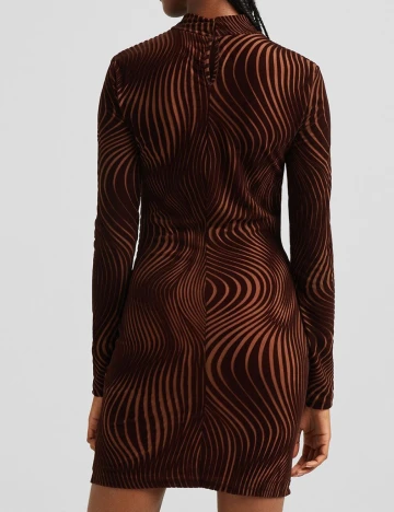 Rochie scurta Bershka, maro