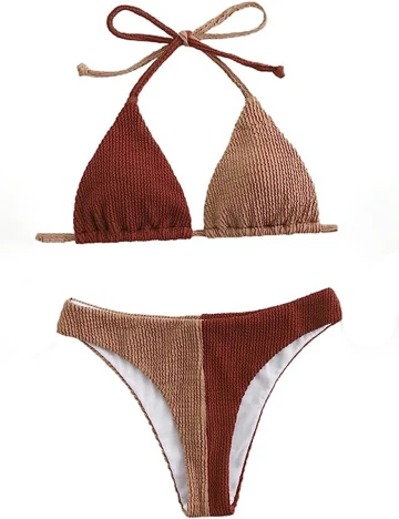 Costum de baie SHEIN, maro