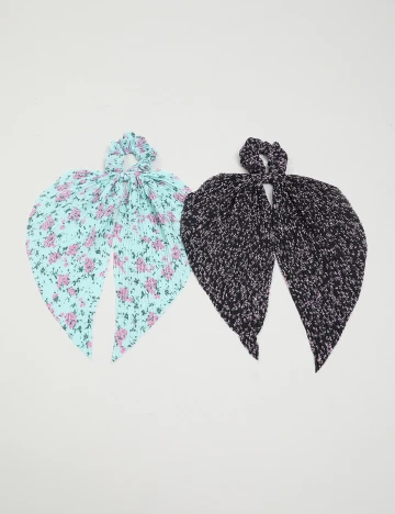 Set elastice de par Pimkie, negru/verde Negru