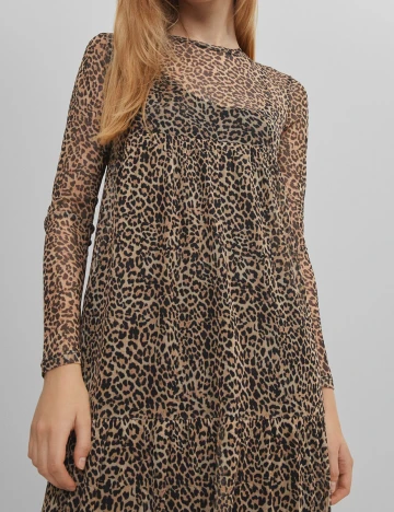Rochie lunga Bershka, animal print