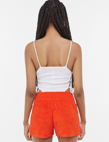 Pantaloni scurti Bershka, portocaliu