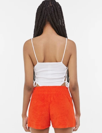 Pantaloni scurti Bershka, portocaliu