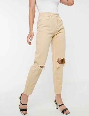 Blugi Stradivarius, crem Crem