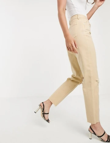 Blugi Stradivarius, crem Crem