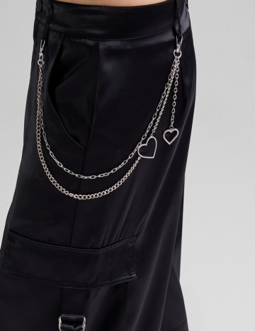 Colier de corp Bershka, argintiu
