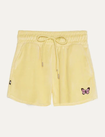 Pantaloni scurti Bershka, galben
