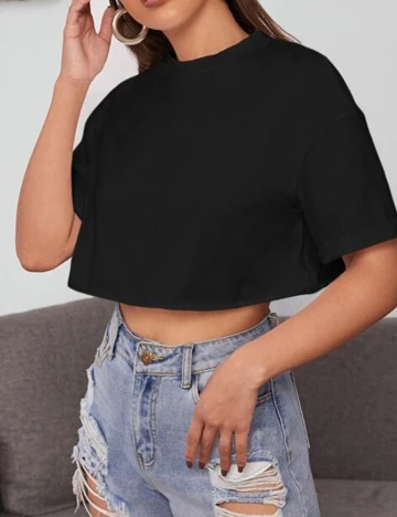 Top SHEIN, negru