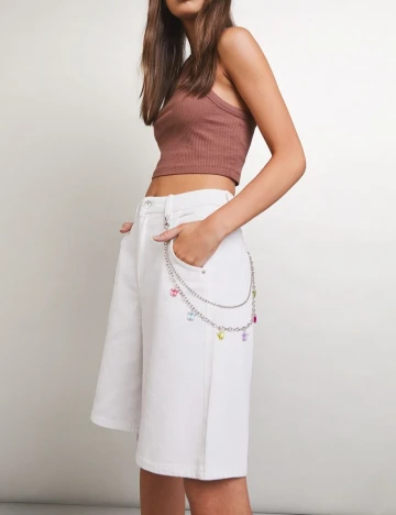 Lant pentru pantaloni Bershka, argintiu Gri