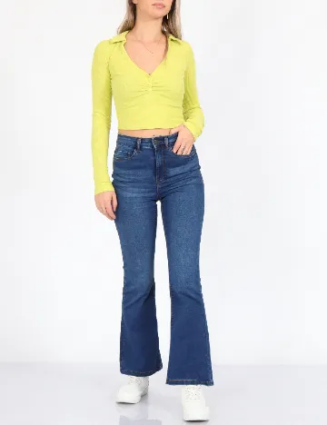 Top Bershka, verde Verde