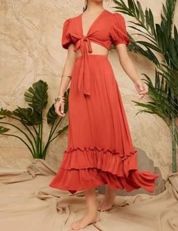 Compleu SHEIN, caramiziu