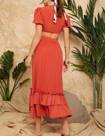 Compleu SHEIN, caramiziu