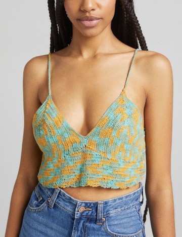 Top Bershka, mix culori