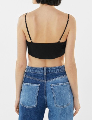 Top Bershka, negru