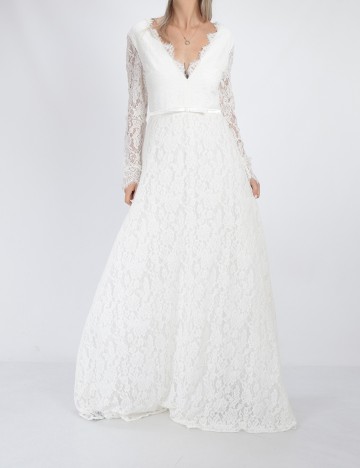 Rochie Lunga Moments New York, alb