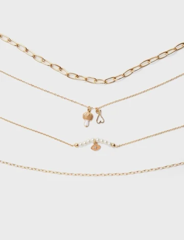 Set coliere Stradivarius, auriu