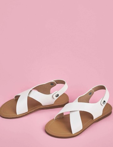 Sandale Shein Kids, alb