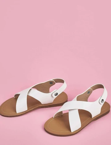 Sandale Shein Kids, alb