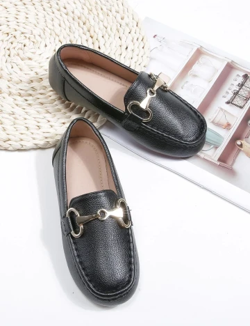 Mocasini Shein Kids, negru