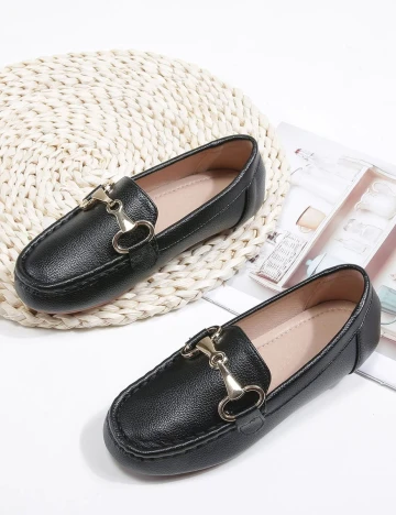 Mocasini Shein Kids, negru