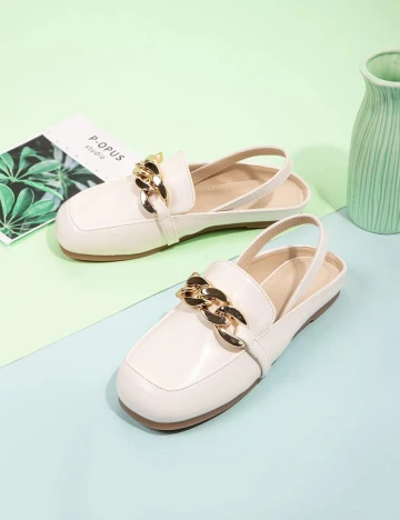 Mocasini Shein Kids, crem