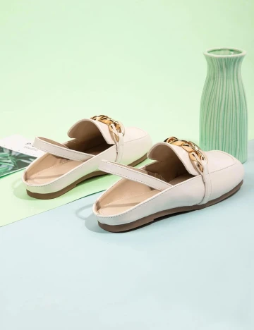 Mocasini Shein Kids, crem