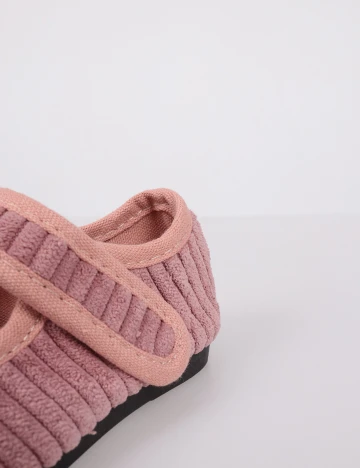Pantofi Shein Kids, roz pudra