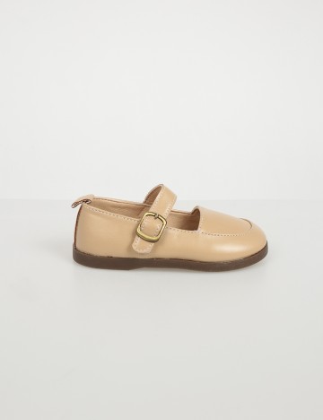 Pantofi Shein Kids, maro deschis