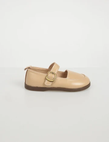 Pantofi Shein Kids, maro deschis