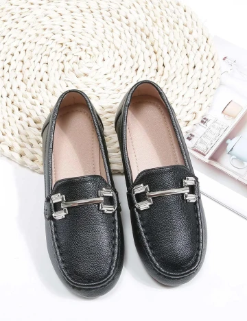 Mocasini Shein Kids, negru