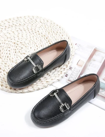Mocasini Shein Kids, negru