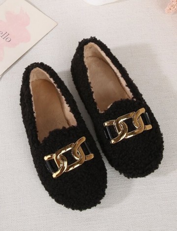 Mocasini Shein Kids, negru, 31